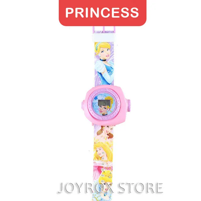 Creative Cartoon Reflection Iron Kitty Children Watches Boys Silicone Strap Digital Wristwatch 2019 Hot Girls Kids Gifts Clock