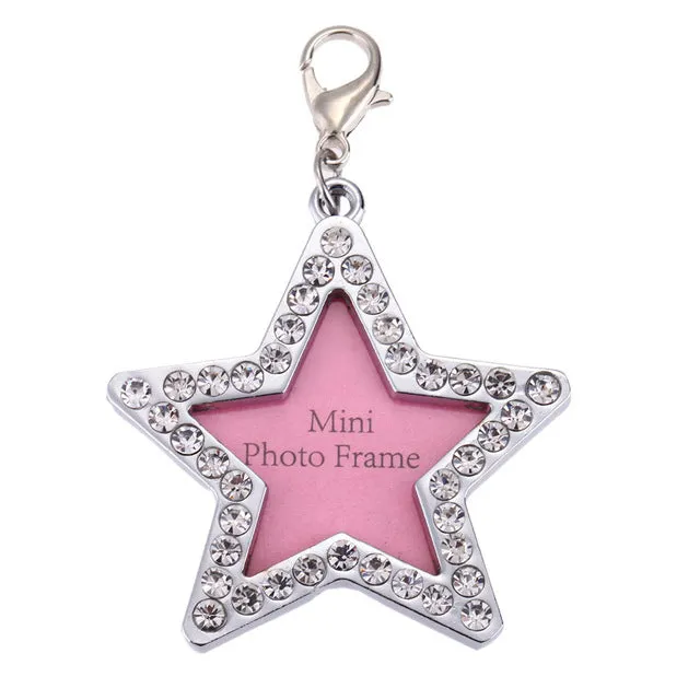 Crystal Sparkle Photo Keychain