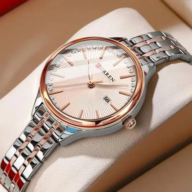 Curren 9099 For Women - Silver Rose