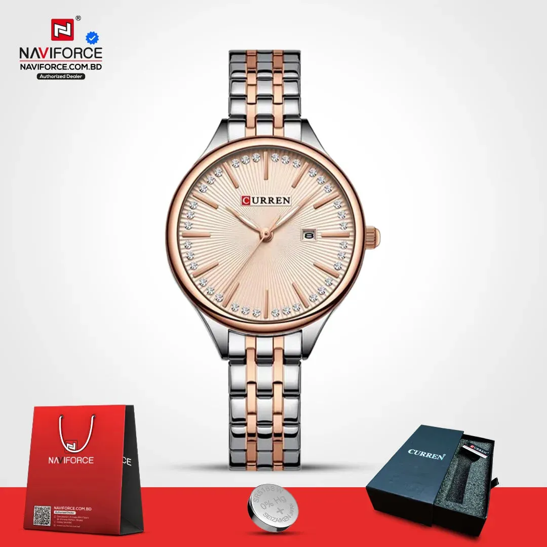 Curren 9099 For Women - Silver Rose