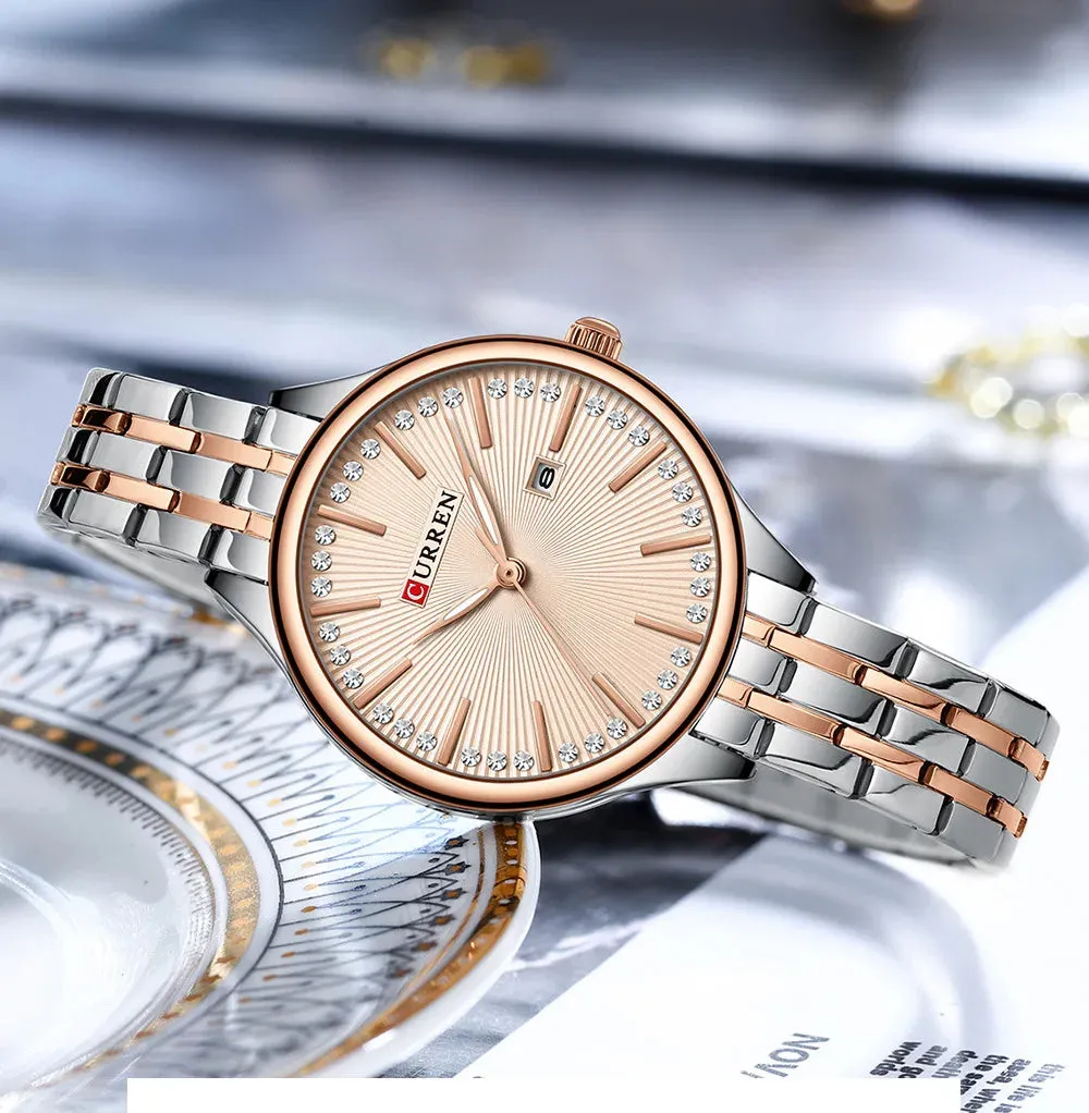 Curren 9099 For Women - Silver Rose