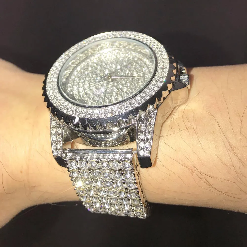 Custom All Bling Bling Watch & Iced Out Band