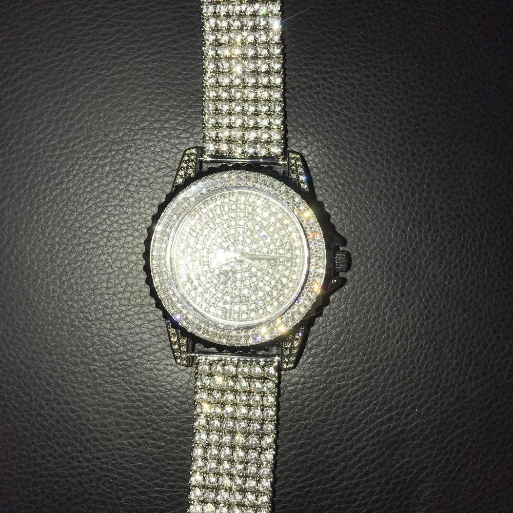 Custom All Bling Bling Watch & Iced Out Band