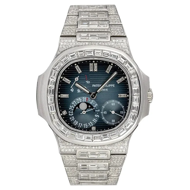 Custom Diamond Set Patek Philippe Nautilus 5712G