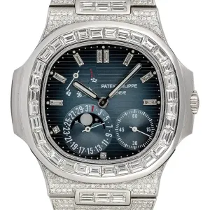 Custom Diamond Set Patek Philippe Nautilus 5712G