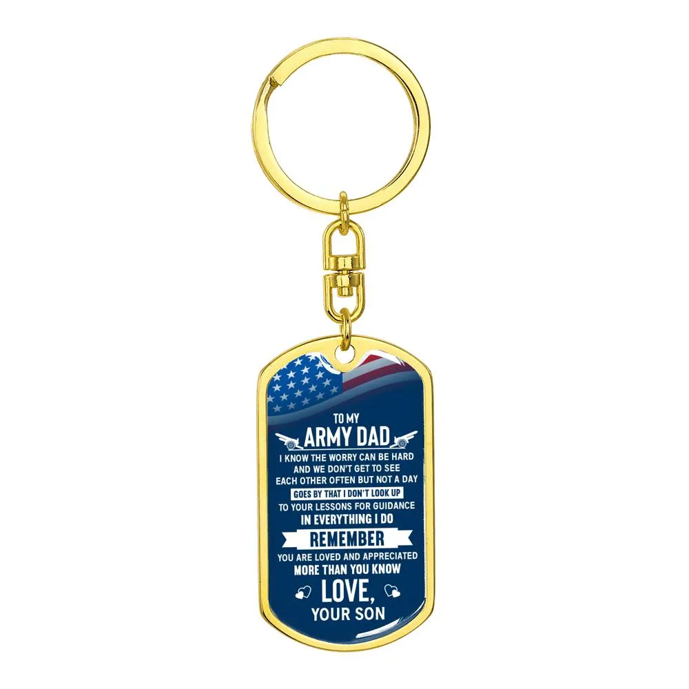 Dad Army Keychain-From Son