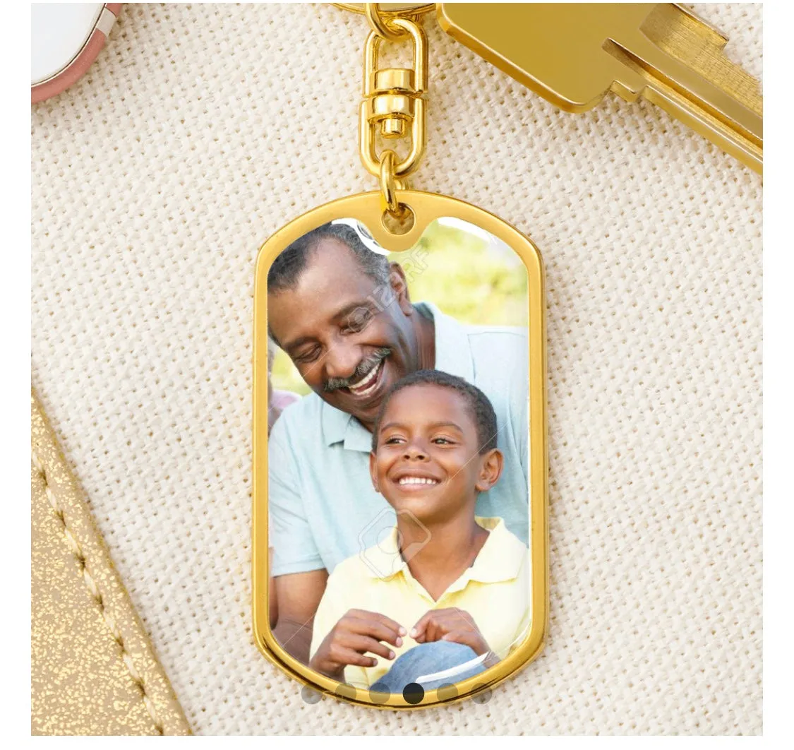 Dad Photo Keychain-Thanks for being a great Grandpa