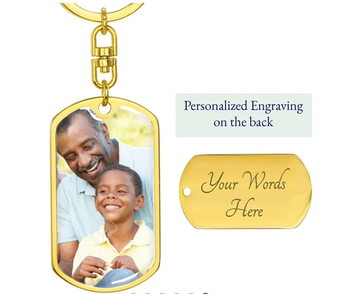 Dad Photo Keychain-Thanks for being a great Grandpa