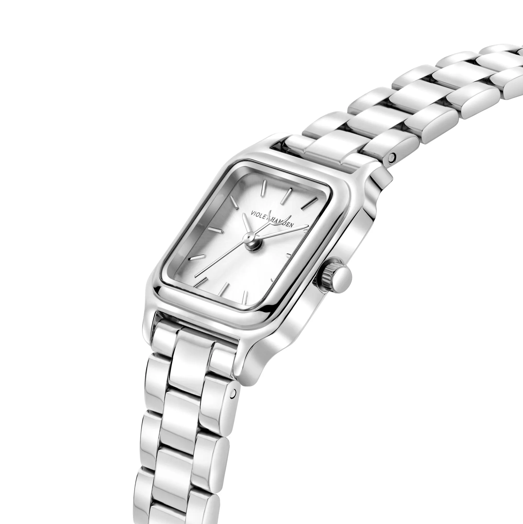 Dawn Base square ladies watch silver coloured