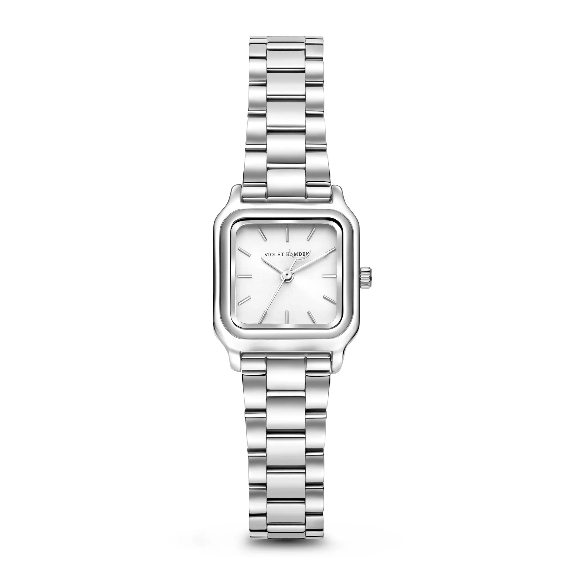 Dawn Base square ladies watch silver coloured