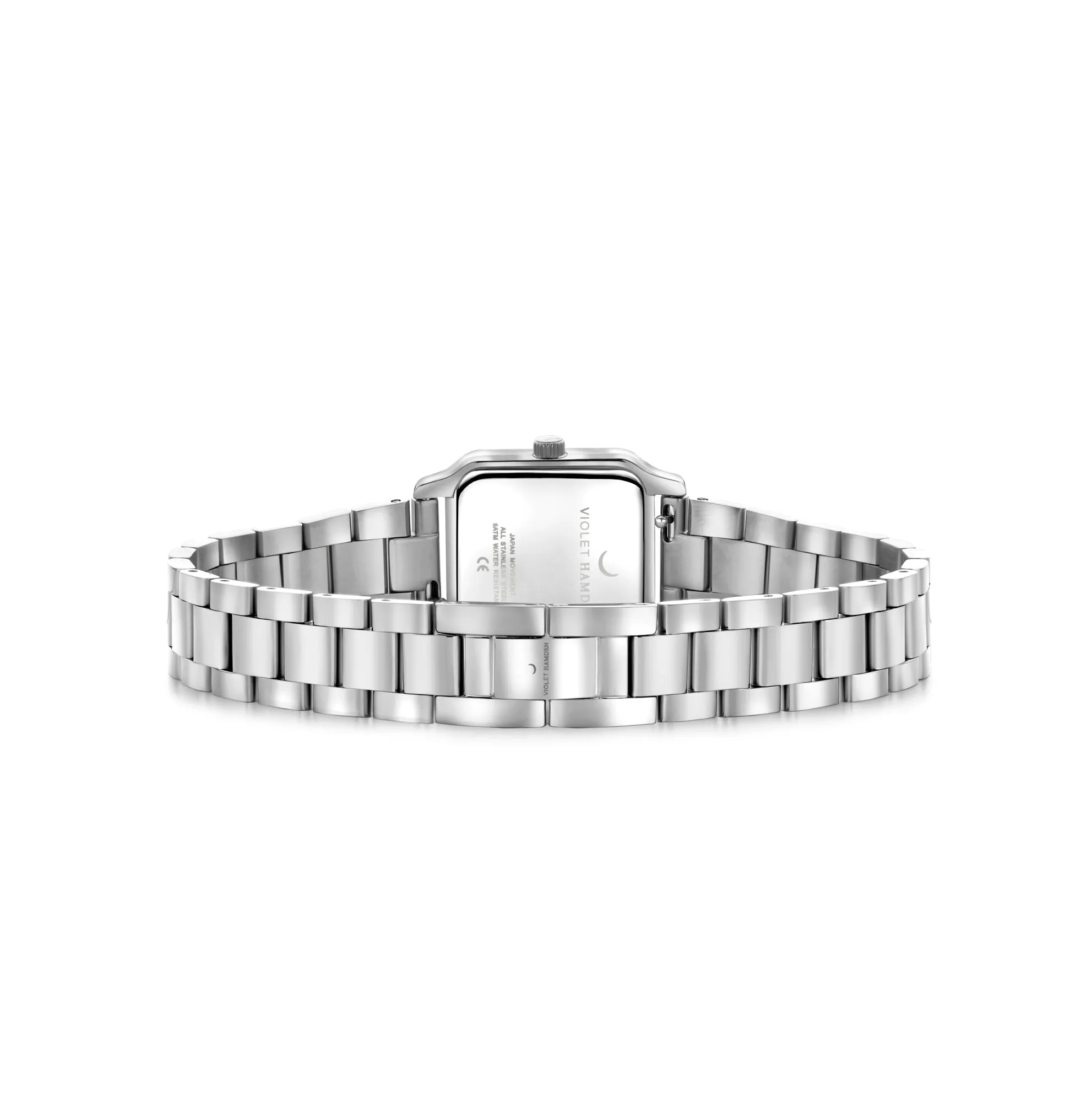Dawn Base square ladies watch silver coloured
