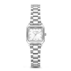 Dawn Base square ladies watch silver coloured