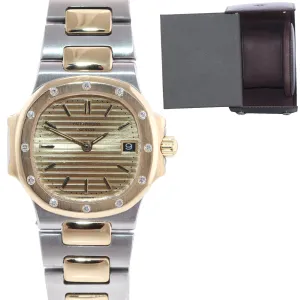 Diamond Ladies Patek Philippe Nautilus 4700 Yellow Gold Two Tone Watch