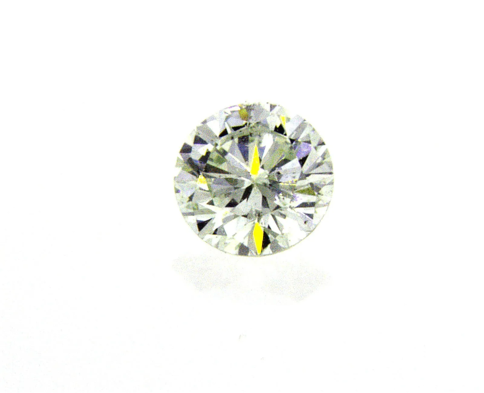 Diamond Round Cut Loose Rare Natural Fancy Green 0.18 CT SI2 GIA Certified