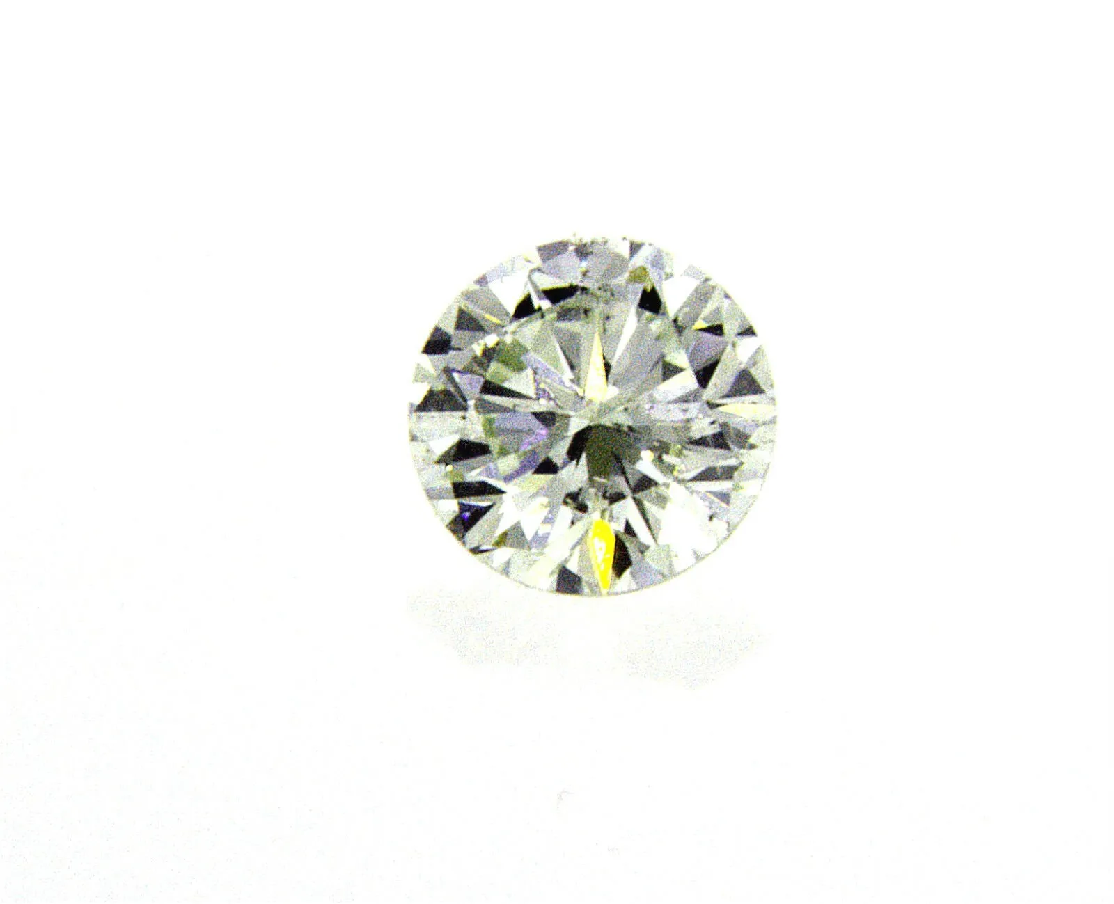 Diamond Round Cut Loose Rare Natural Fancy Green 0.18 CT SI2 GIA Certified