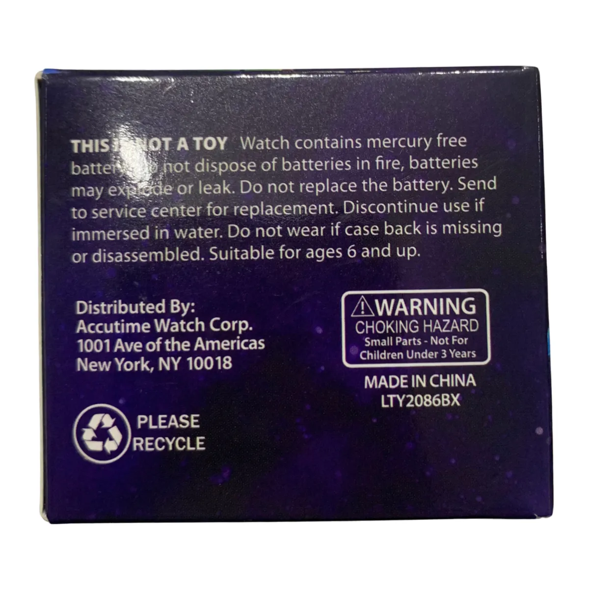 Disney Pixar BUZZ LIGHTYEAR Flashing LCD Watch Rectangle Face Unisex Kids Boxed