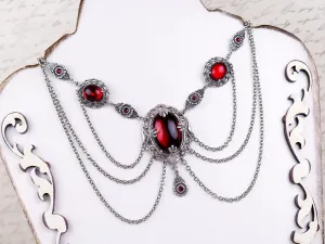 Drucilla Necklace - Antiqued Silver