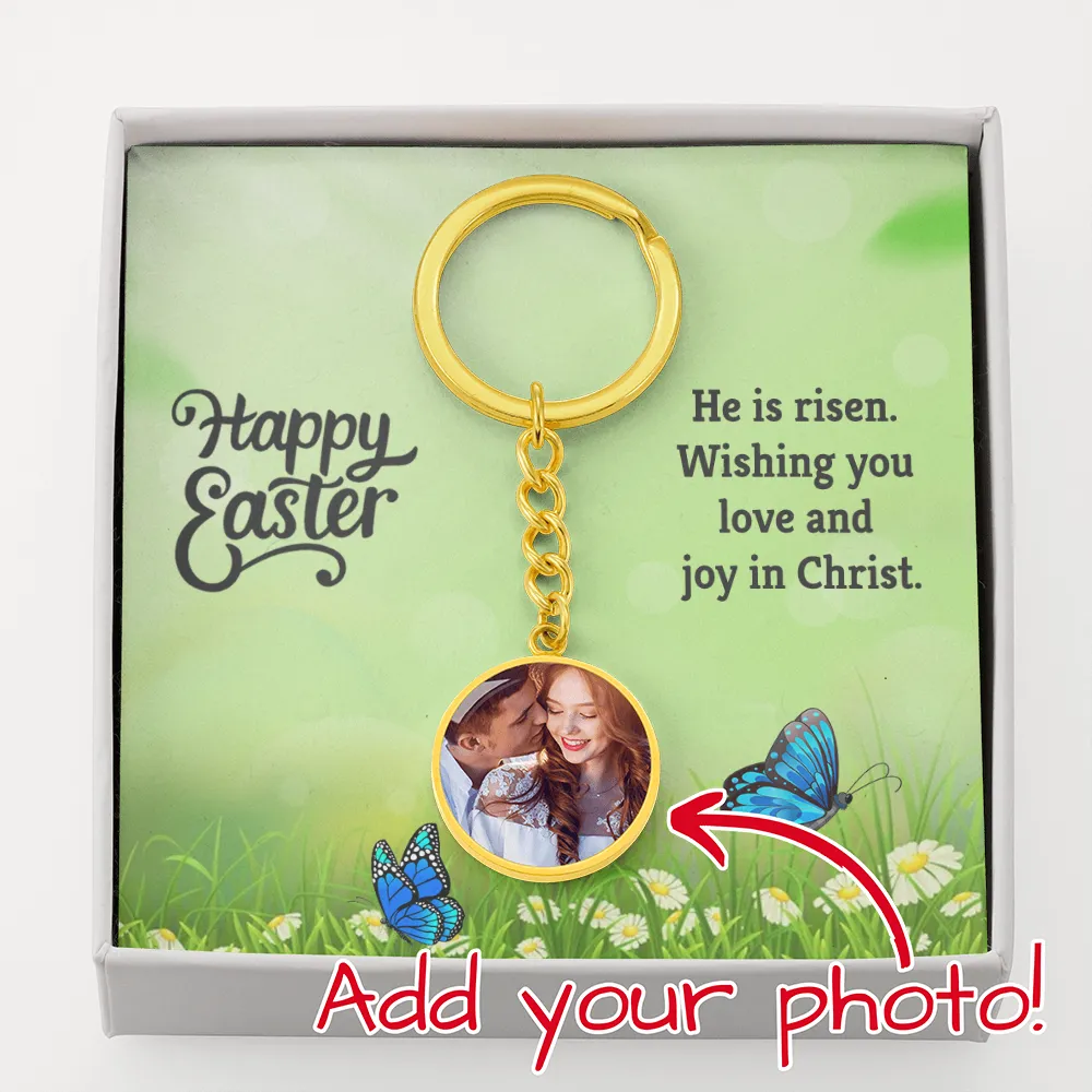 Easter Circle Keychain