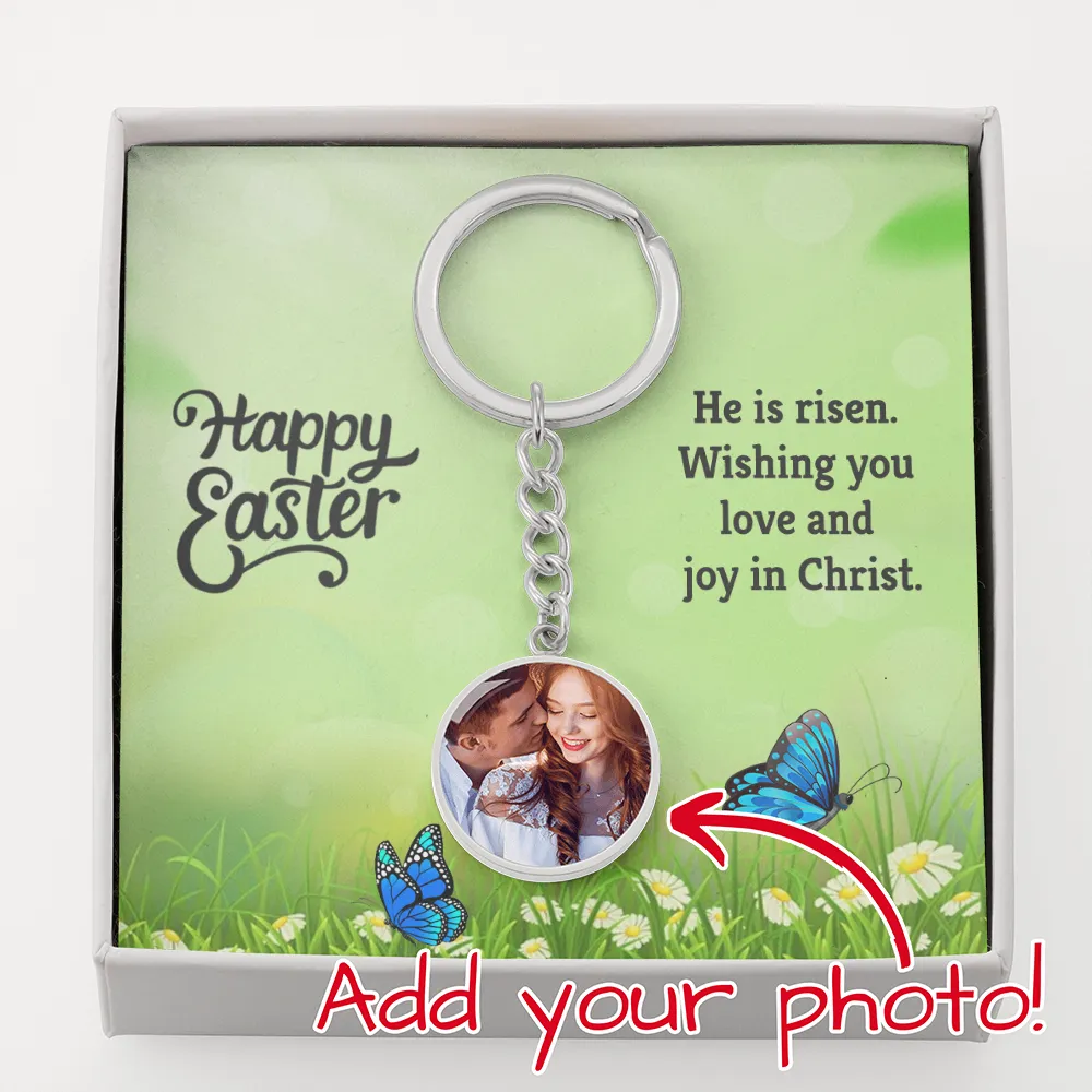 Easter Circle Keychain