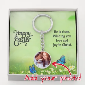 Easter Circle Keychain
