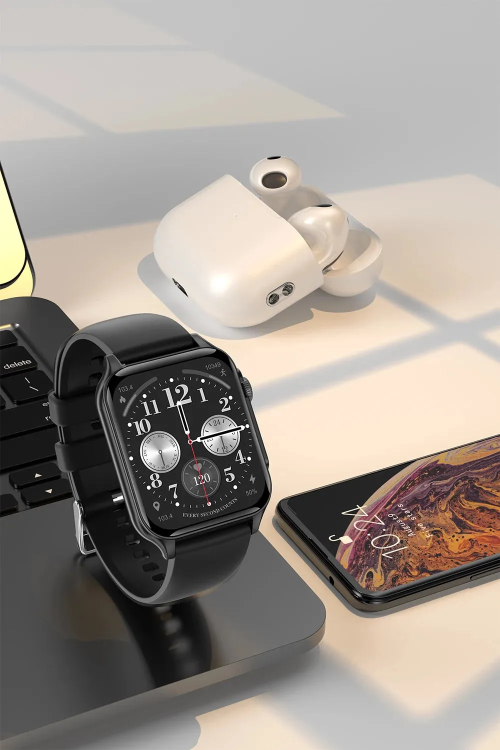 EFFEOKKI 1.96" HD Display Smart Fitness Watch