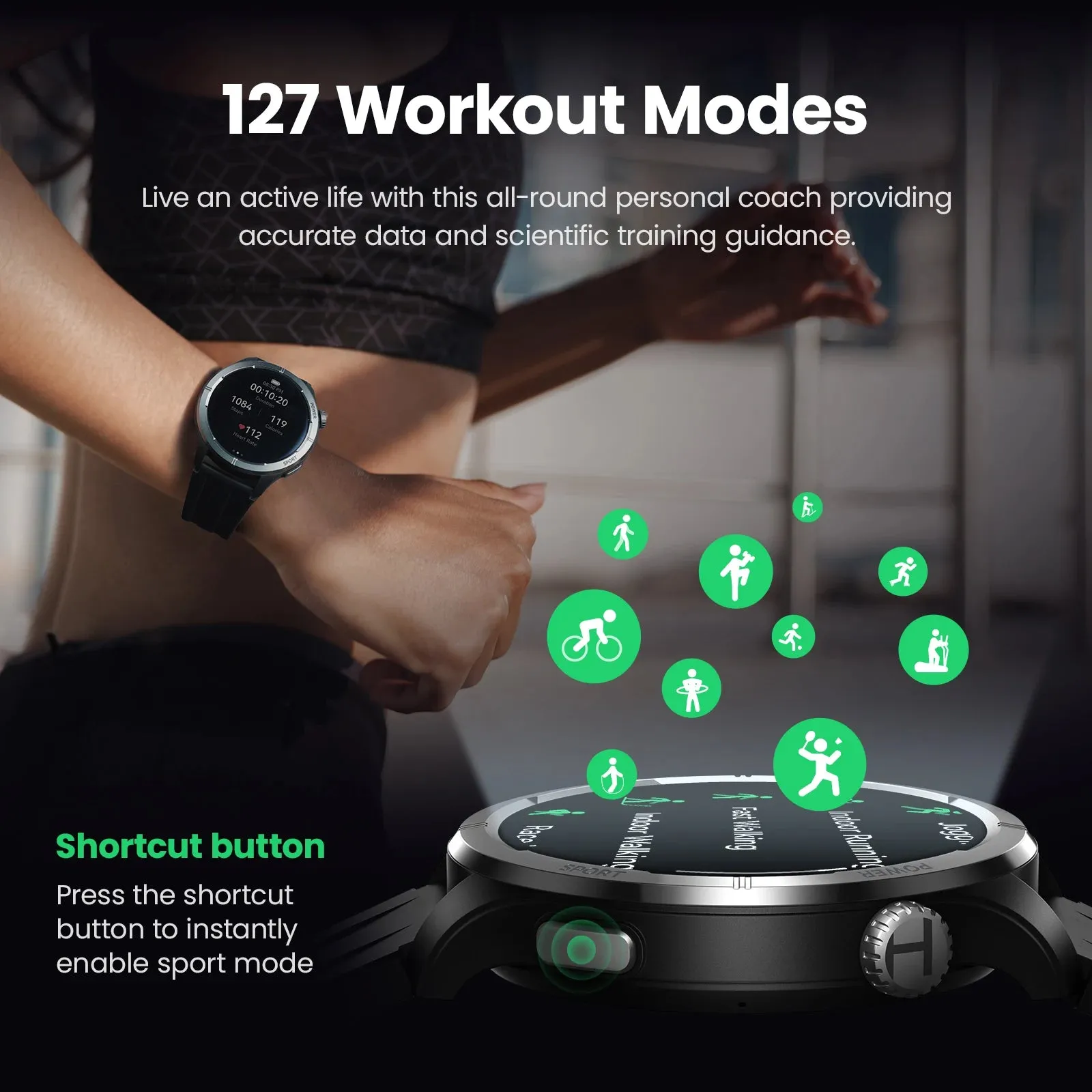 ELEGANCE ActiveLife Smartwatch 1.53'' HD Display Bluetooth Call 24H Health Monitoring Men & Women Sport Smart Watches