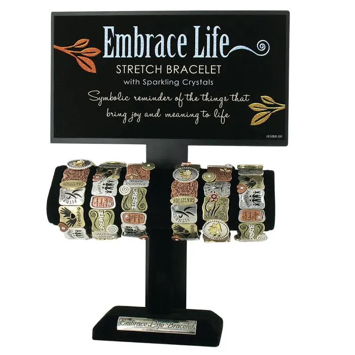 Embrace Tri-Tone Stretch Bracelet