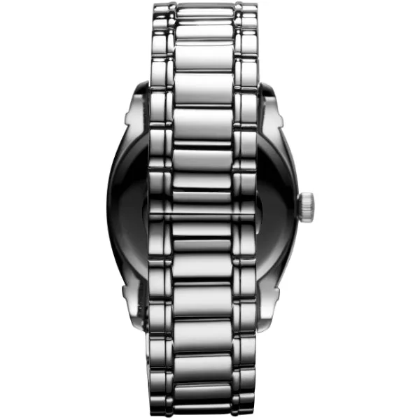 EMPORIO ARMANI Classic Silver Stainless Steel Silver Dial Quartz Watch for Gents - AR0339