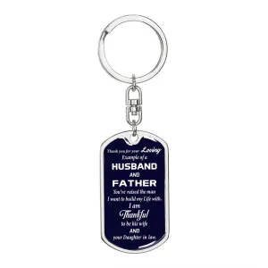 Father In Law Keychain, Father In Law Gift from Daughter in Law, Father's Day Gift, Christmas Gifts