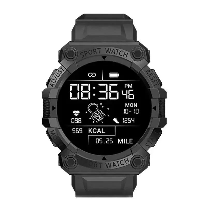 FD68S Smart Watch Round Color Screen Heart Rate Bluetooth Connection Pedometer Music Weather Outdoor Smart Sports Bracelet