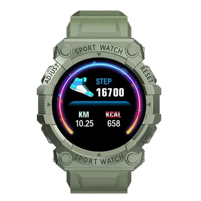 FD68S Smart Watch Round Color Screen Heart Rate Bluetooth Connection Pedometer Music Weather Outdoor Smart Sports Bracelet