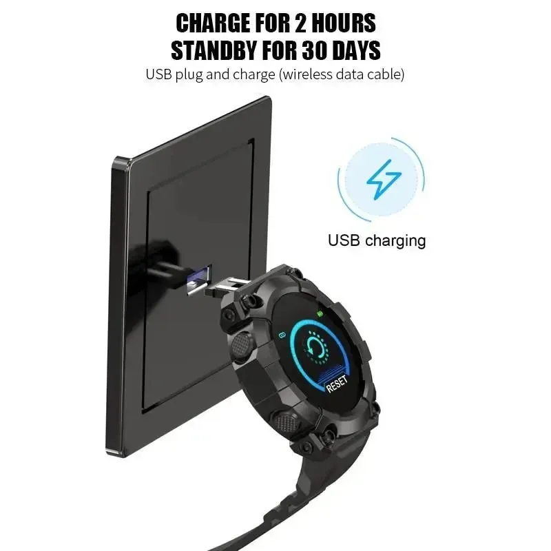 FD68S Smart Watch Round Color Screen Heart Rate Bluetooth Connection Pedometer Music Weather Outdoor Smart Sports Bracelet