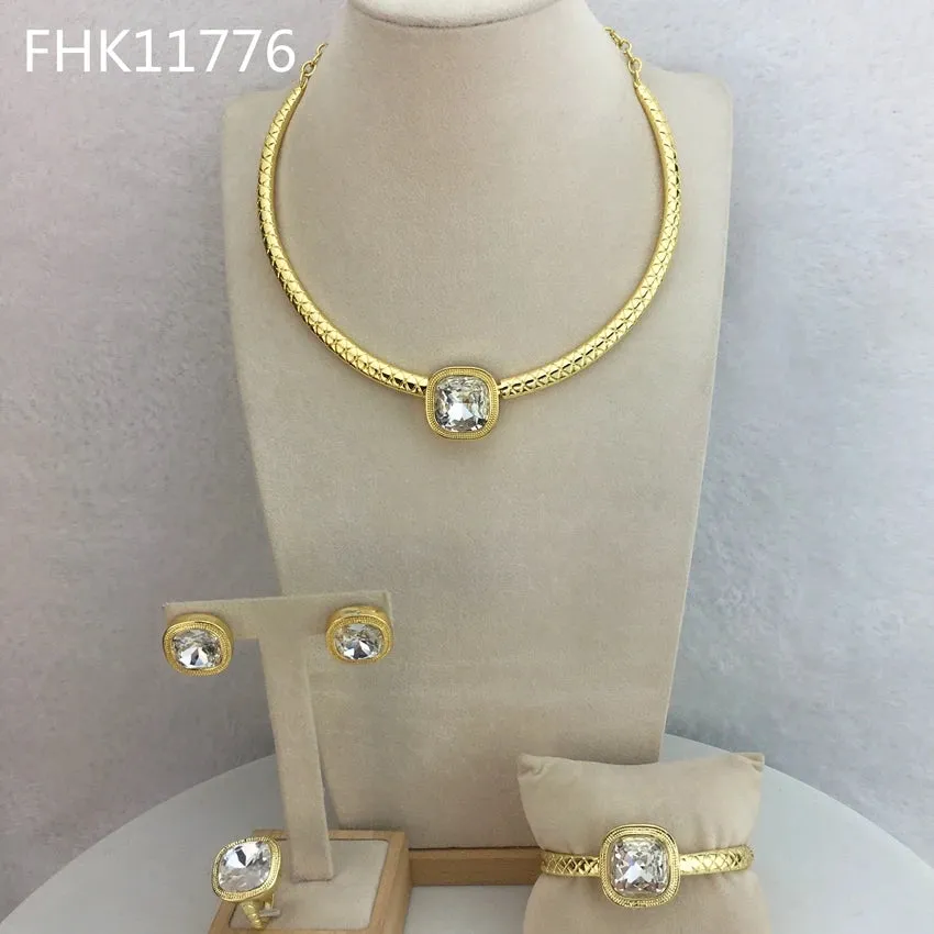 Fine Jewelry  Beautiful Rhinestone Jewelry Full Jewelry Sets For Women