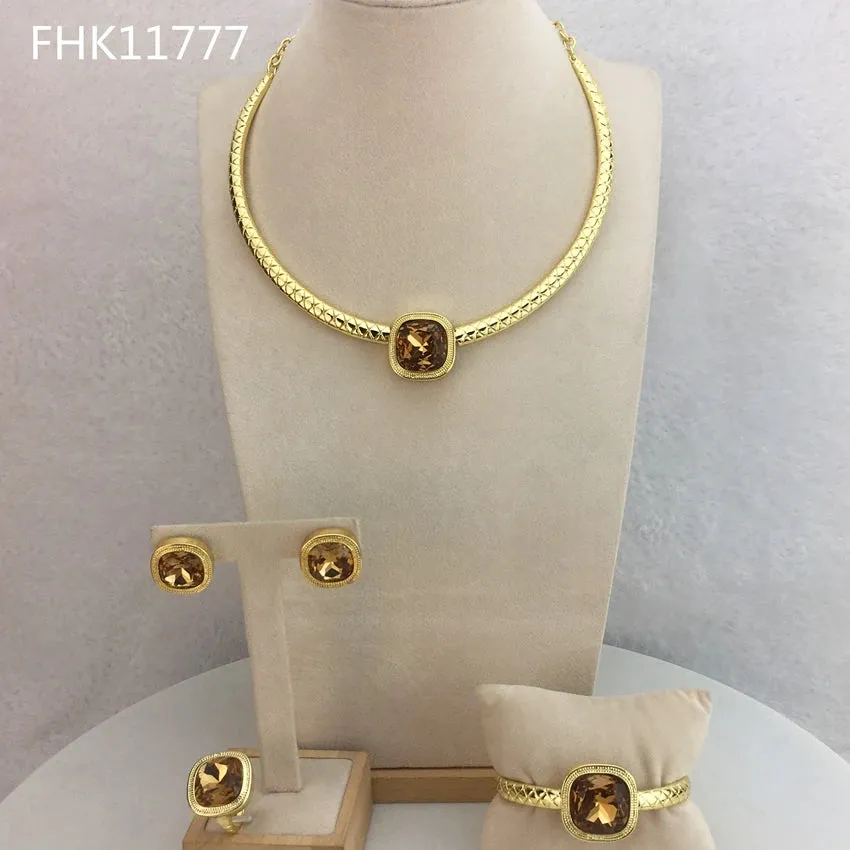 Fine Jewelry  Beautiful Rhinestone Jewelry Full Jewelry Sets For Women