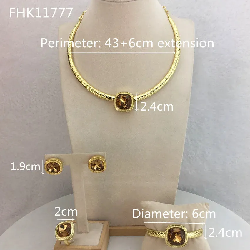 Fine Jewelry  Beautiful Rhinestone Jewelry Full Jewelry Sets For Women