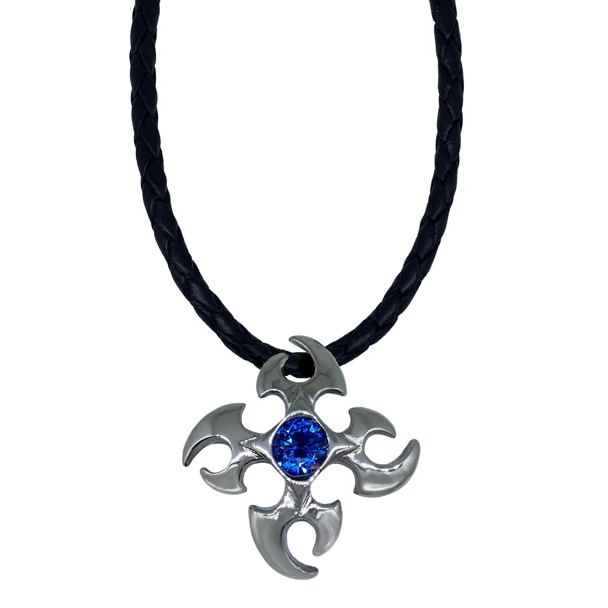 Fire and Ice on Leather Necklace