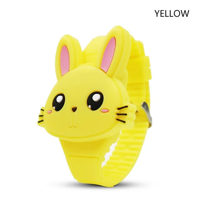 Flip Cover Cartoon Digital Kids Watches Electronic Children Watch Rubber for Boy Girls Student Child Clock Reloj Infantil Saati