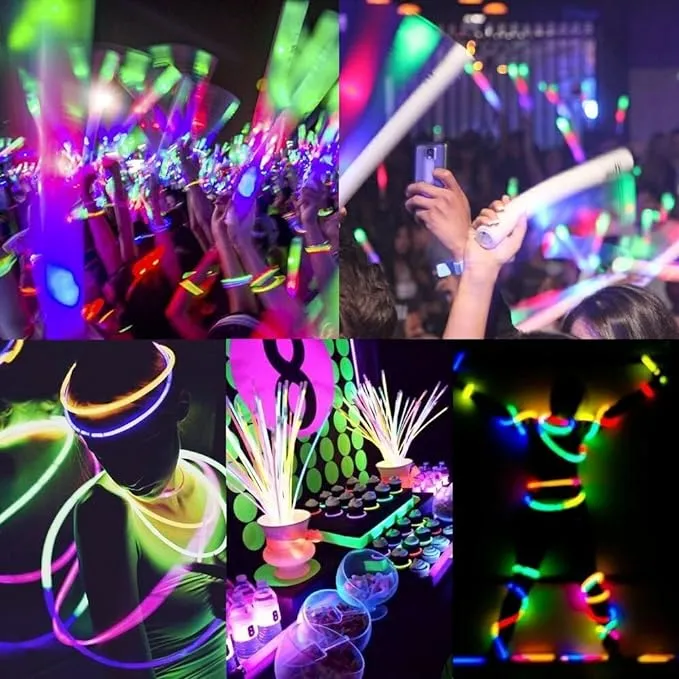 Glow Sticks Bulk Wholesale, 10 12” 15mm Dia. Purple Industrial Grade Jumbo Light Sticks, Bright Color, Glow 14 Hrs, Safety Glow Stick 3yrs Shelf Life, Ideal for Camping & Emergency, GlowWithUs Brand