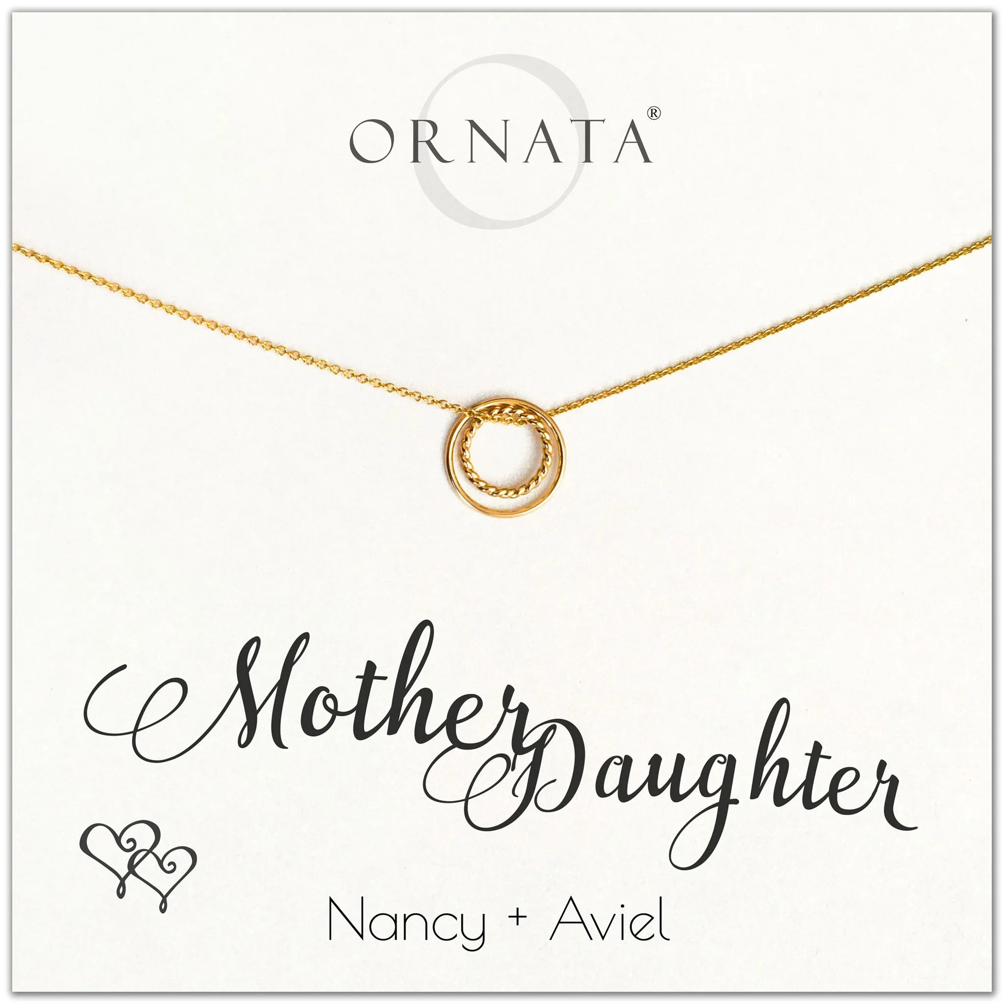 Gold Filled “Mother Daughter” Necklace