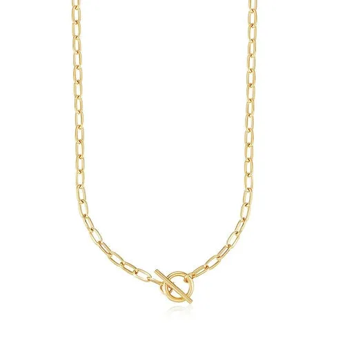 Gold Plated Stainless Steel Chain Necklace - Hypoallergenic & Non-Tarnishing