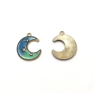 Green Two-toned Moon