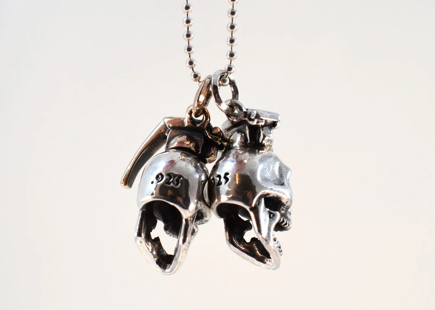 Grenade Skull Necklace