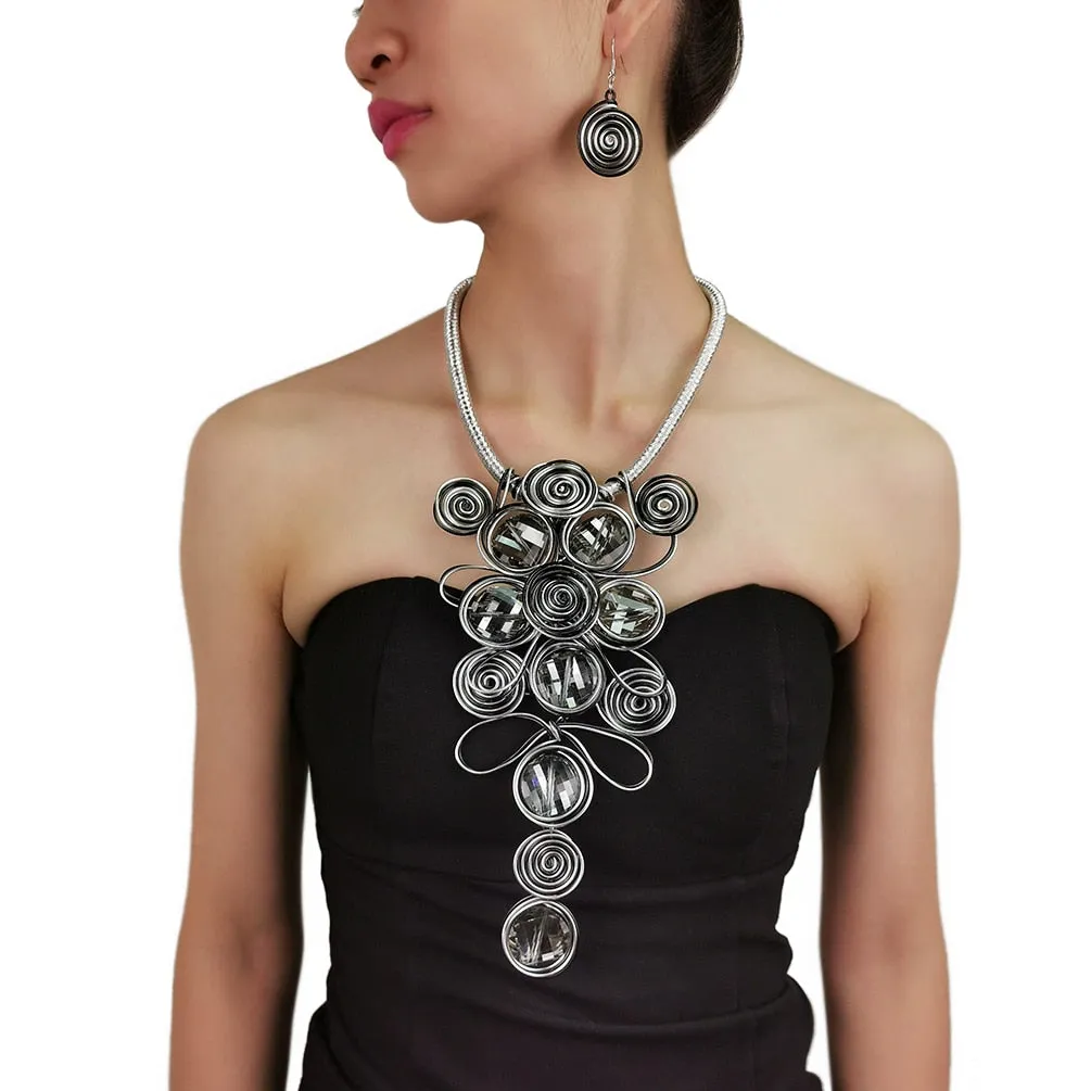 Handmade African Necklace  Thick Lace Chain Choker