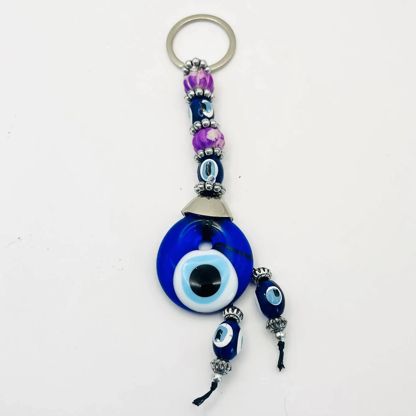 Handmade Colorful Evil Eye Keychain