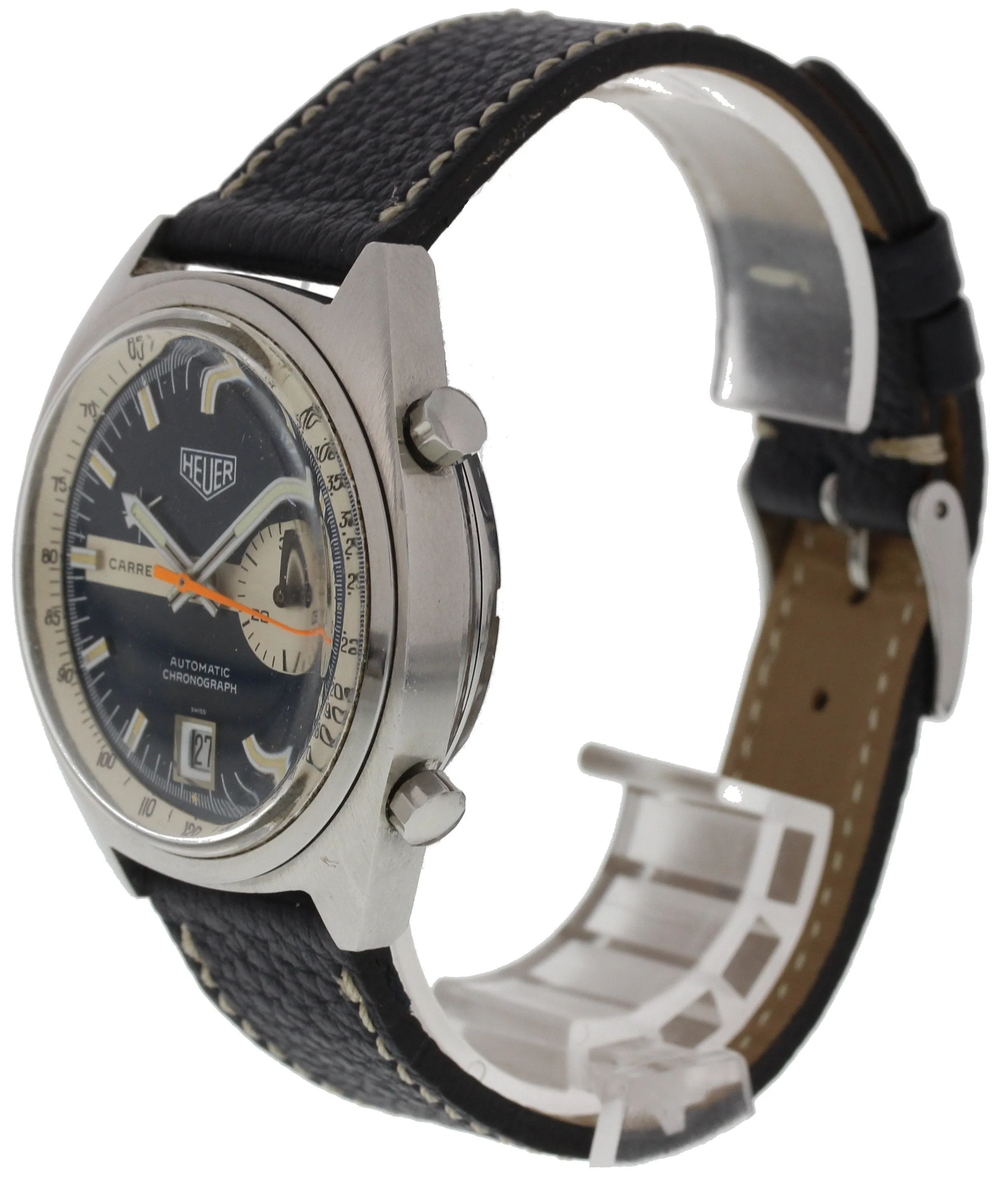 Heuer Carrera Ref. 1553 N Blue Dial Chronograph