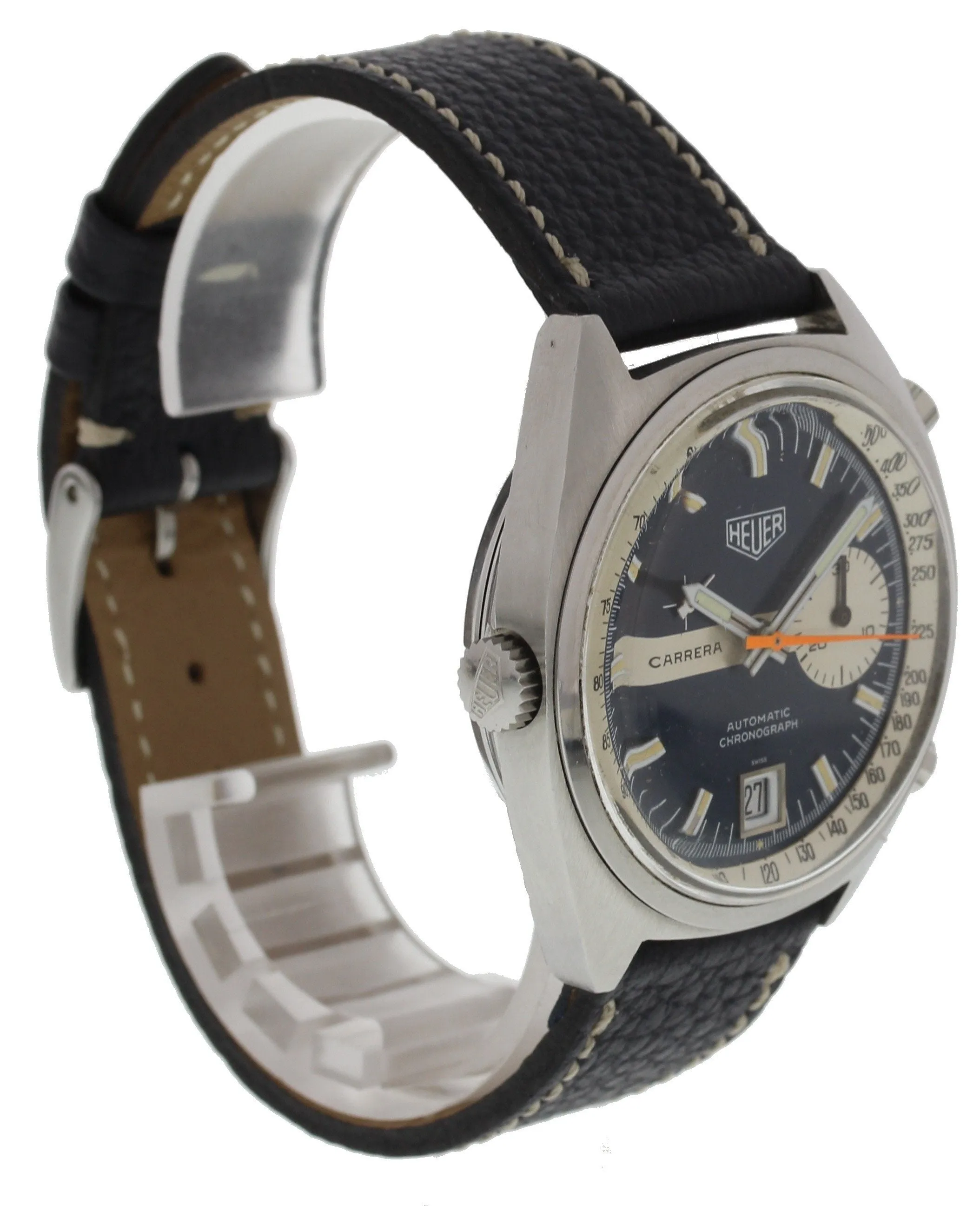 Heuer Carrera Ref. 1553 N Blue Dial Chronograph