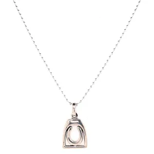 Horseshoe In Stirrup Necklace
