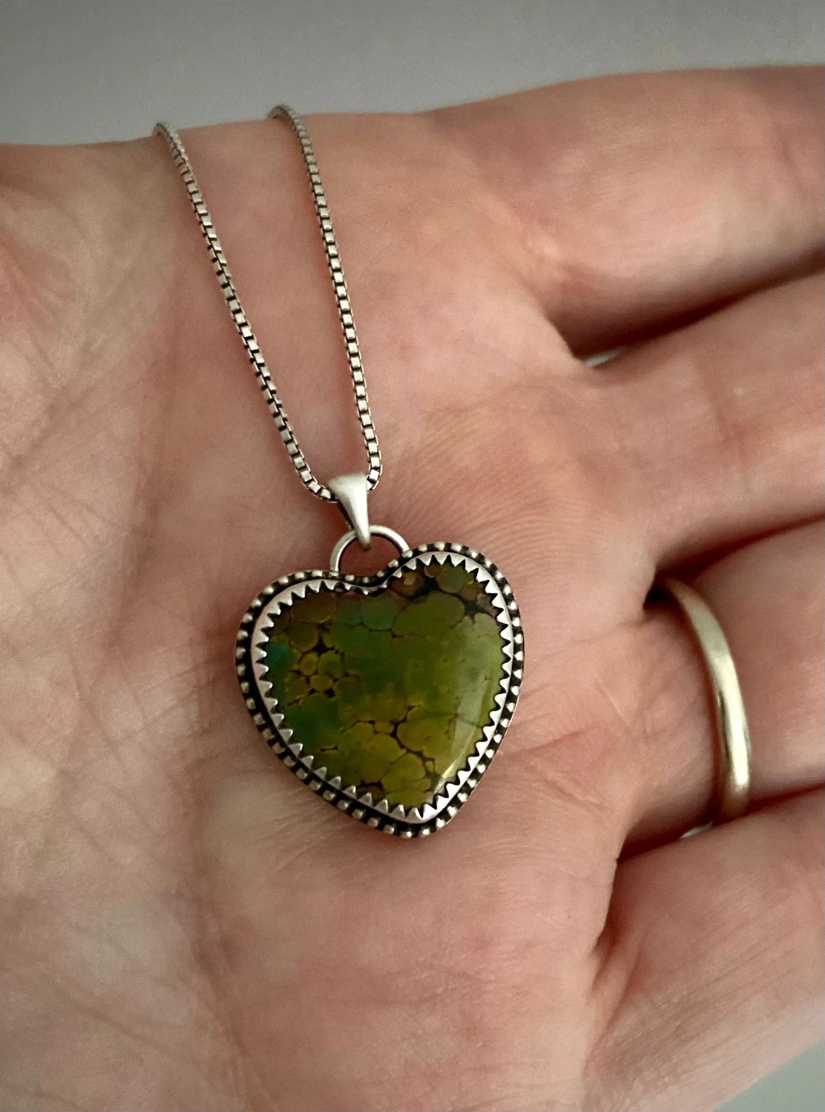 Hubei Turquoise Heart Necklace