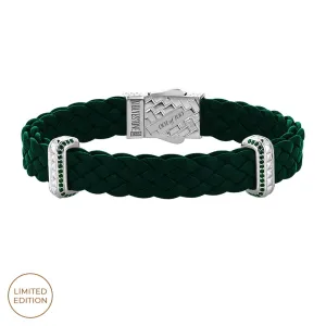 Iconic Emerald Elements Leather Bracelet