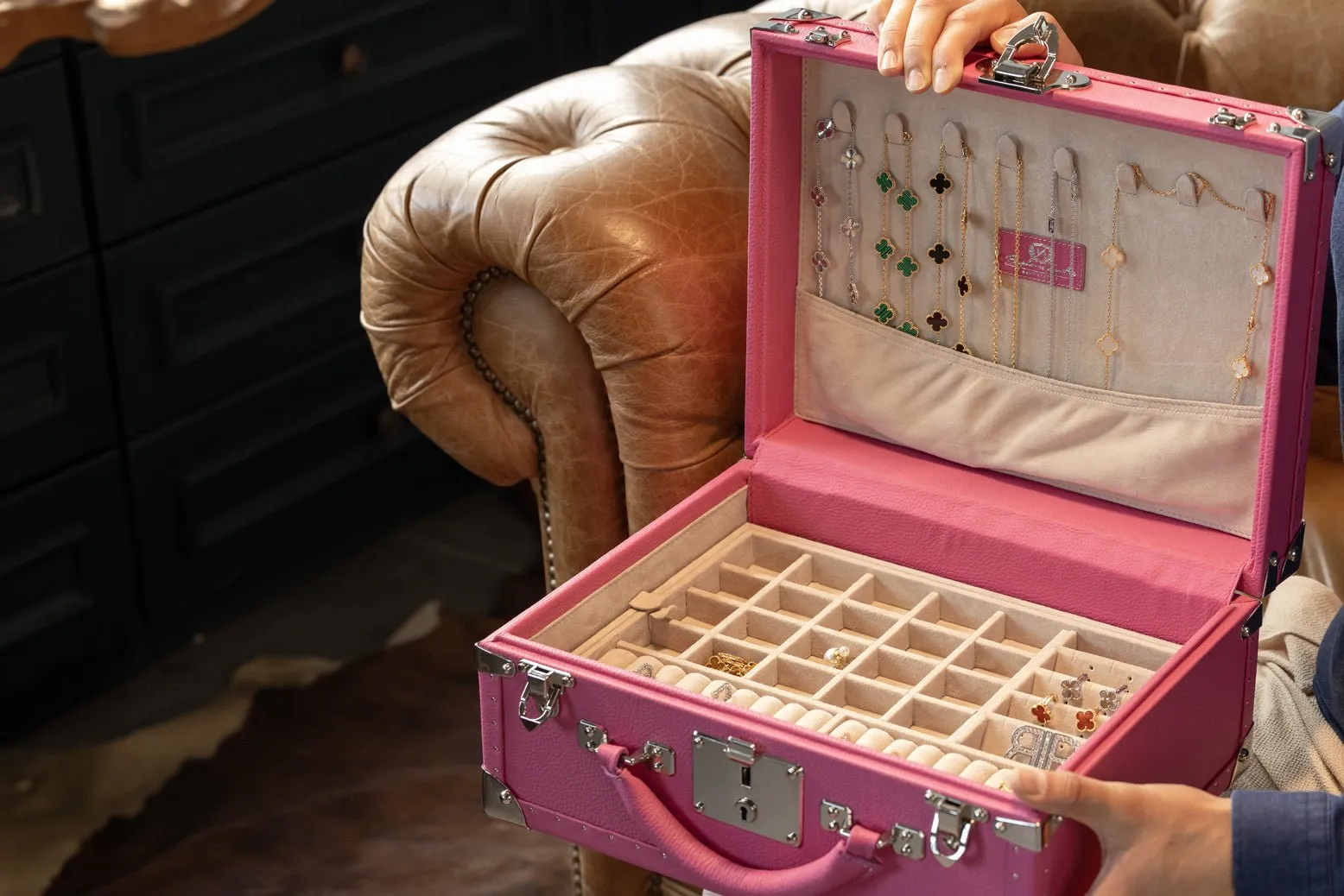 Jewelry Box - Togo Pink